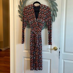 Brooks Brothers Wrap Dress. B Print. Size M